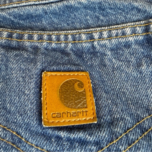 Carhartt Men's Jeans Relaxed Fit Size 35X34 Medium Wash - Picture 4 of 9
